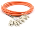 SC Jacketed 12Pk MM62.5 Orange Jacketed Fiber Pigtails, 3 Meter SC Jacketed 12Pk MM62.5 Orange Jacketed Fiber Pigtails, 3 Meter