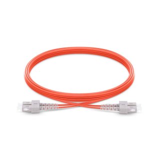 SC To SC UPC Duplex Multimode OM2 50/125 Fiber Patch Cord