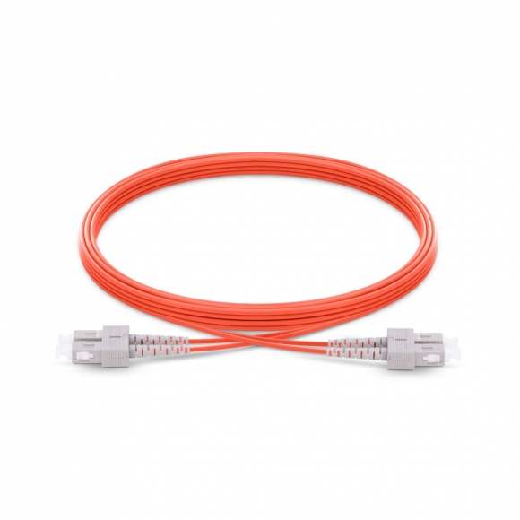 SC To SC UPC Duplex Multimode OM2 50/125 Fiber Patch Cord