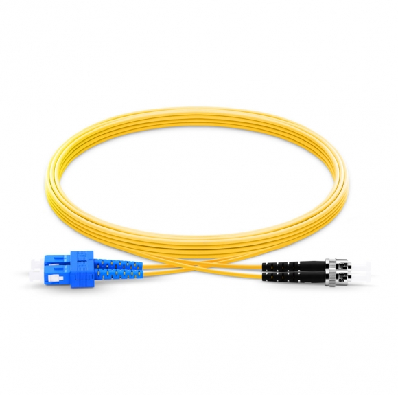 SC To ST UPC Duplex Single Mode OS2 9/125 Fiber Patch Cord