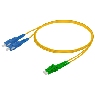 SC/UPC-LC/APC|Single Mode G657.A2 Duplex Patch Cord|2.0x4.1mm