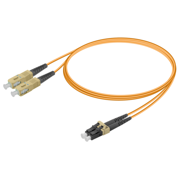 SC/UPC-LC/UPC|Multi Mode G651.OM1 Duplex Patch Cord|2.0x4.1mm