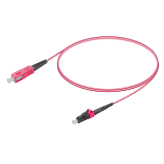 SC/UPC-LC/UPC|Multi Mode G651.OM4 Simplex Patch Cord|2.0mm