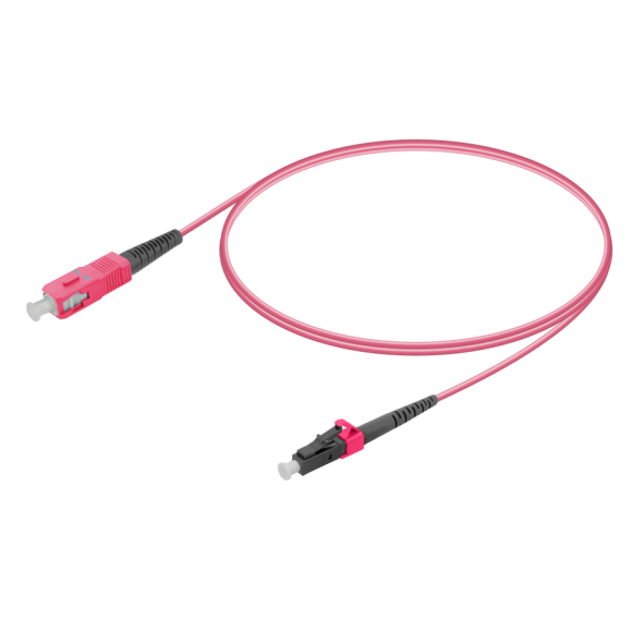 SC/UPC-LC/UPC|Multi Mode G651.OM4 Simplex Patch Cord|2.0mm