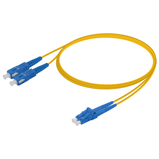 SC/UPC-LC/UPC|Single Mode G657.A2 Duplex Patch Cord|2.0x4.1mm