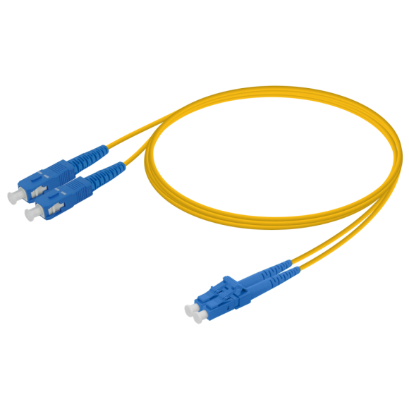 SC/UPC-LC/UPC|Single Mode G657.A2 Duplex Patch Cord|2.0x4.1mm  SC/UPC-LC/UPC|Single Mode G657.A2 Duplex Patch Cord|2.0x4.1mm
