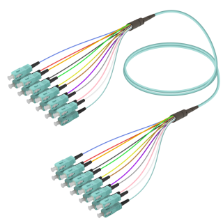 SC/UPC-SC/UPC|12 Fibers Fanout|Multi Mode G651.OM3|3.0/0.9mm