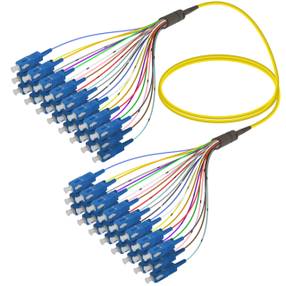 SC/UPC-SC/UPC|24 Fibers Fanout|Single Mode G657.A2|3.0/0.9mm