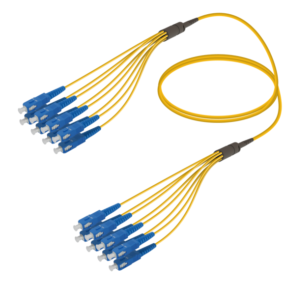 SC/UPC-SC/UPC|8 Fibers Fanout|Single Mode G657.A2|3.0/1.8mm