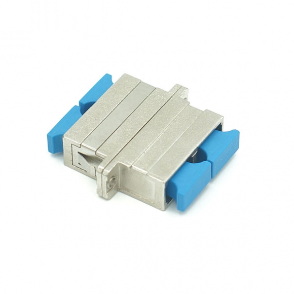 SC/UPC To SC/UPC Adapter SM Duplex Metal Fiber Optic Coupler SC/UPC To SC/UPC Adapter SM Duplex Metal Fiber Optic Coupler