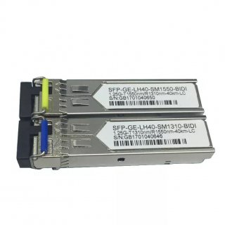 SFP-GE-LH40-SM1550-BIDI 1.25G BIDI 40KM Transceiver