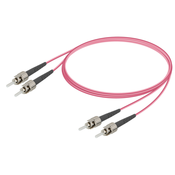 ST/UPC-ST/UPC|Multi Mode G651.OM4 Duplex Patch Cord|2.0x4.1mm