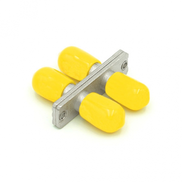 ST/UPC To ST/UPC Adapter Multimode Duplex Metal Fiber Optic Coupler  ST/UPC To ST/UPC Adapter Multimode Duplex Metal Fiber Optic Coupler
