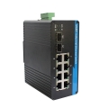 Unmanaged DIN-Rail Ethernet Switches 2GX&8FE Industrial-grade network switches