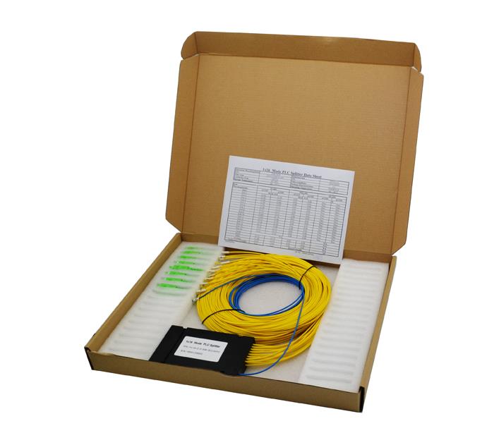 1X16 Fiber Optic PLC Splitter ABS Module With LC/APC Connector