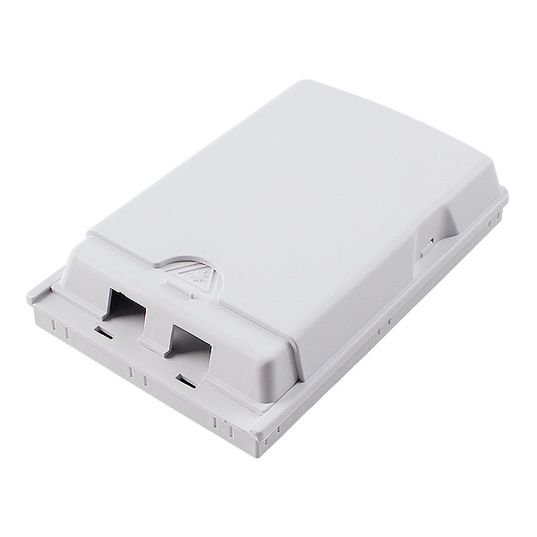 2 port Indoor SC Wall Mounted Fiber Termination Enclosure FTTH Optical