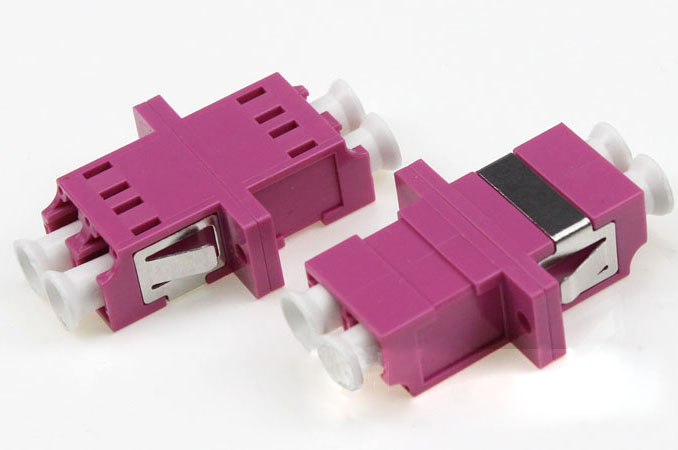 LC/UPC To LC/UPC Adapter MM OM4 Duplex Fiber Optic coupler