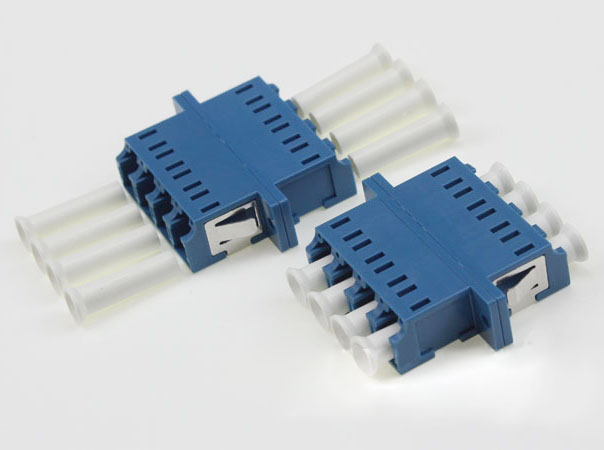 LC/UPC To LC/UPC Adapter Quadruple SM Fiber Optic Coupler