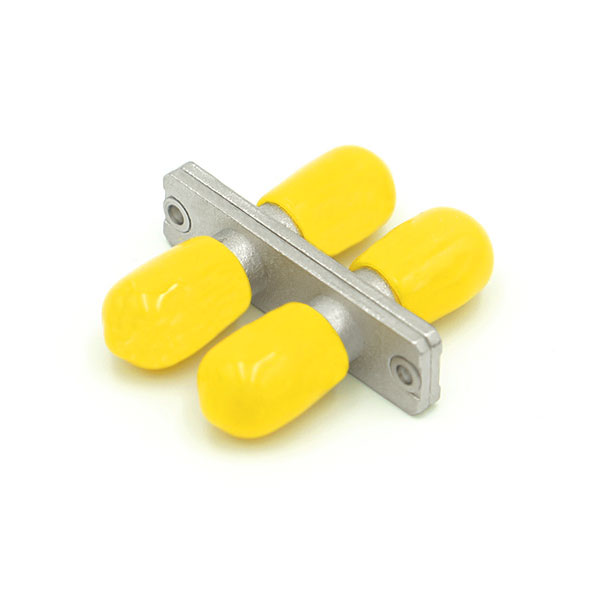 ST/UPC To ST/UPC Adapter Multimode Duplex Metal Fiber Optic Coupler