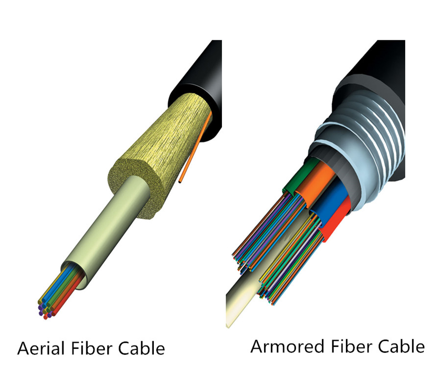 armored and aerial fiber optic cable