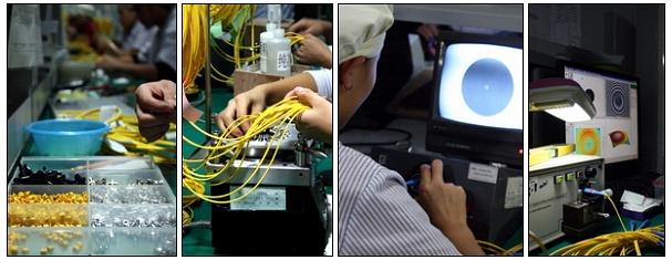 Production Process Fiber Patch Cord or Fiber Optic Patch Cable or Fiber Optic jumper cables